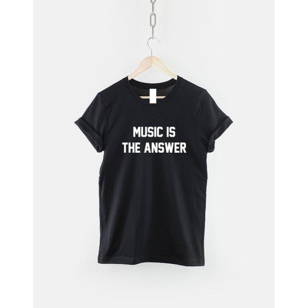 Music Is The Answer Musician Retro Fan Unisex T Shirt